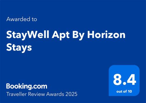 StayWell Apt By Horizon Stays