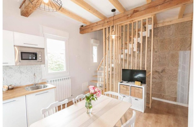 Stone duplex apartment near the sea.