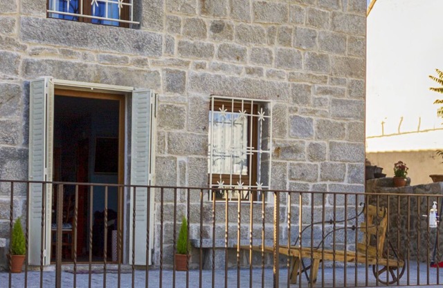 Stone house in Sierra del Guadarrama Natural Park country decoration