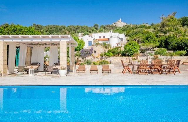 Stone tower villa.