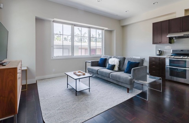 Striking Burlingame 2BR w/Parking & A/C, nr Caltrain, by Blueground