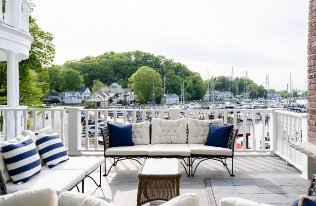 Striking multi-level vacation home across from Lake Macatawa and Marina