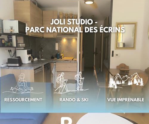 Studio à Vallouise-Pelvoux - Puy Saint Vincent, nature, rando et ski