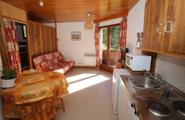 Studio 4 persons in cottage direct access to the slopes