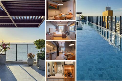 Studio com Rooftop e Piscina com vista para a Baia de Todos os Santos, Portaria 24 Hr, Estacionamento, Wi-fi 433Mbps, Cozinha Compacta, a 1 km da Praia e a 3 km do Farol da Barra e do Pelourinho