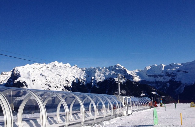 Studio panoramic mountain view ski in ski out