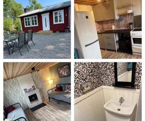 Stuga på bondgård