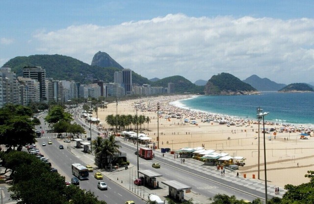 Stunning and spacious 3 bdr apt view full sea front of Copacabana beach
