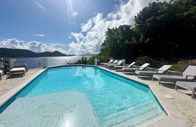 Stunning Estate on almost 2 acres with down island views of St John and the BVI