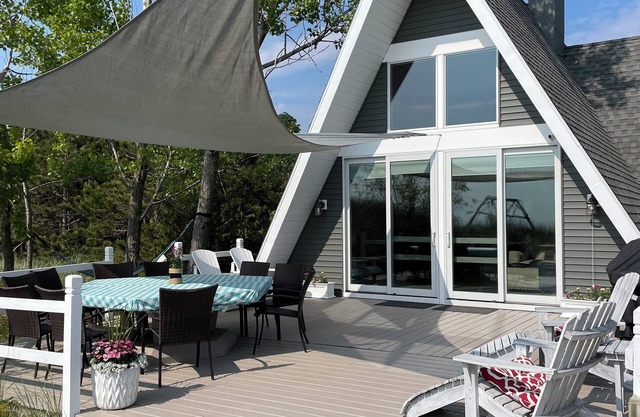 STUNNING LAKE MICHIGAN FRONTAGE- 5-bedroom A-FRAME, close to Silver Lake Dunes!
