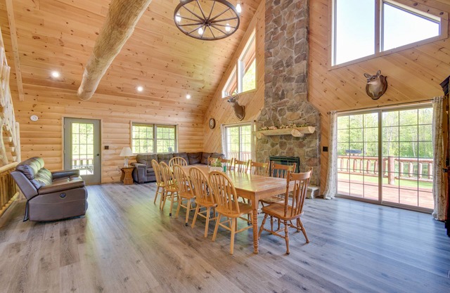Stunning North Rose Retreat w/Fishing Pond!