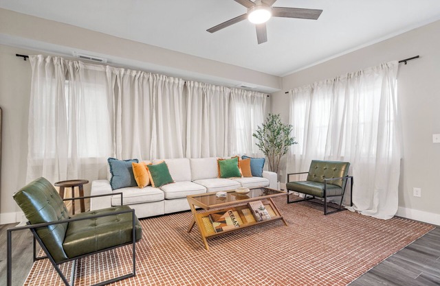 Stylish 3-Story Home Sleeps 14 Near Monon Trl WiFi, AC + Private Hot Tub