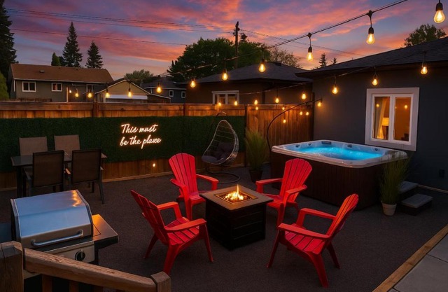 Summer Haven - HotTub - FireTable - KingBed - BBQ - Sleeps8