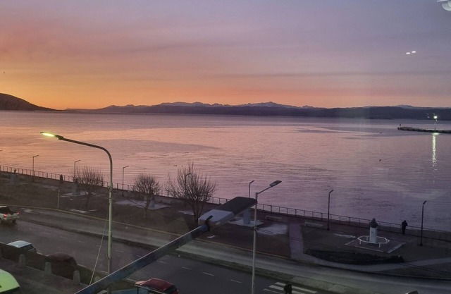 Sunrise in front of the Beagle Channel, everything close by!