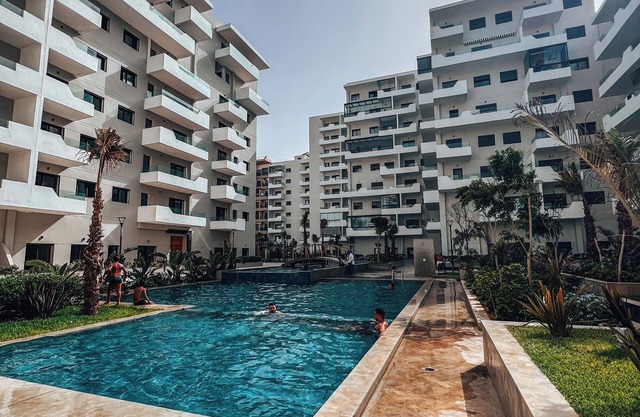 sunset apartment with sea view in fabulous Zenata Eco city Casablanca
