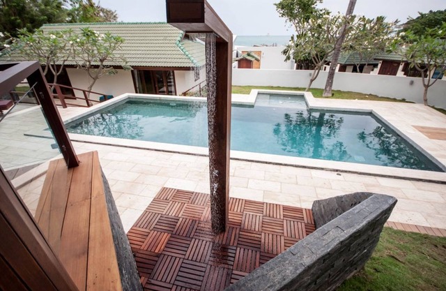 Super deluxe 5 bed room sea view villa with spacious pool in beach resort