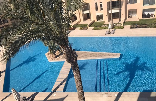 Superior apartment with private beach and 160 meter long pool!