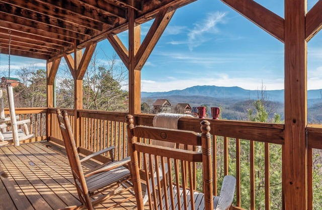 Sweet Slice of Heaven is a warm and inviting two-bedroom cabin