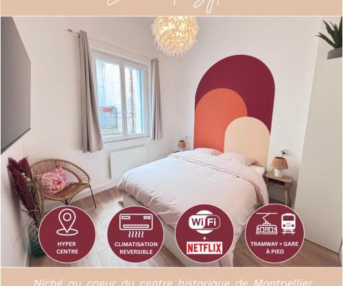 SYLOU - Appartement Climatisé, 4 personnes, Centre historique, Comédie, Tram & Gare