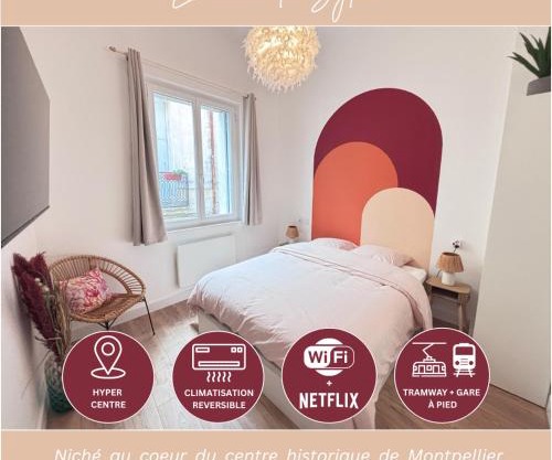 SYLOU - Centre historique, 4 personnes, Climatisation, Netflix, Comédie, Tramway, Gare
