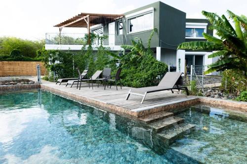 T3 Lumineux avec vue exceptionnelle et piscine Oasis de nature et Sérénité