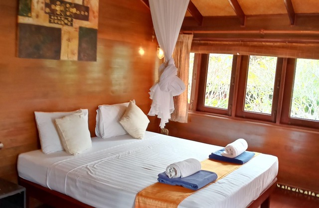 Thai Style Wooden Beachfront Villa with Private Sala