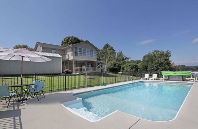 The All Seasons Resort features pool and hot tub on River