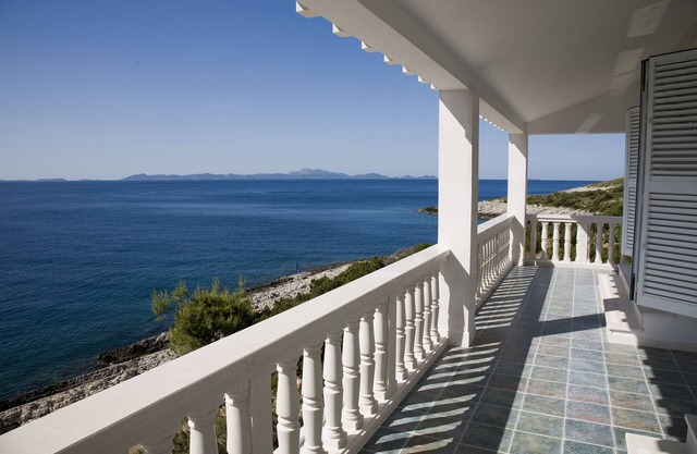The apartment is directly on the Sea , on the island of Korcula, Croatia