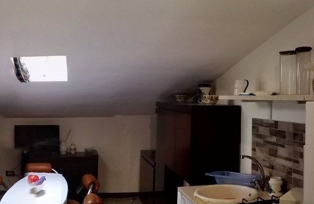 The attic in the villa