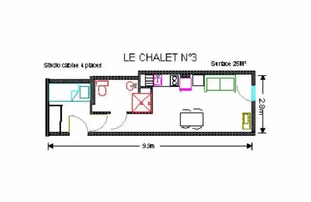THE CHALET - Pool 3 - Studio for 4 people