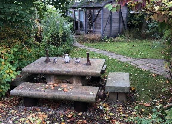 The Goods Wagon, private garden and stunning views