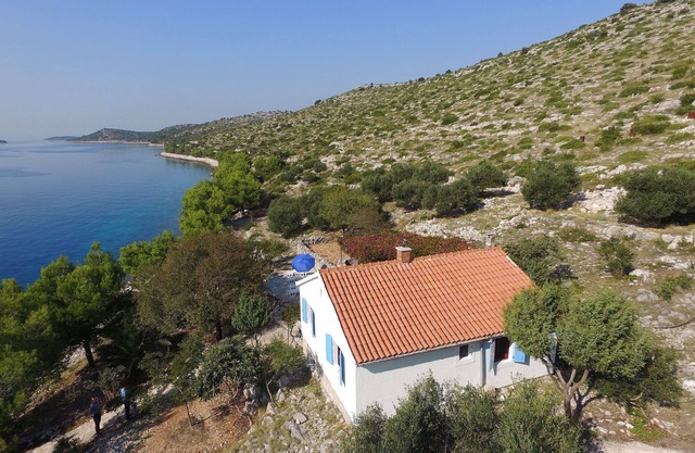 The house on the island Sit is surrounded by beautiful nature