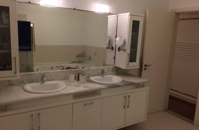 The lagoon is literally at your feet.