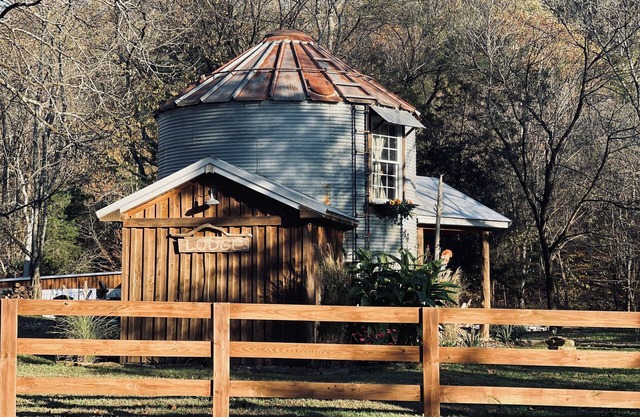 The Lodge Grain Bin at Goose Creek Farm in Cornersville TN