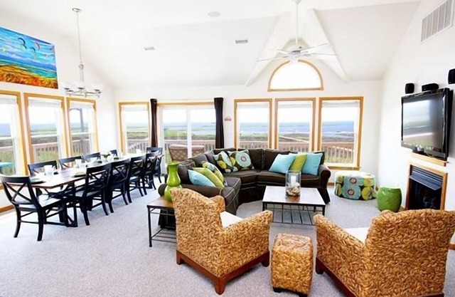 The “Slick” house. Prime kite boarding spot, sound side. Great sunset views!