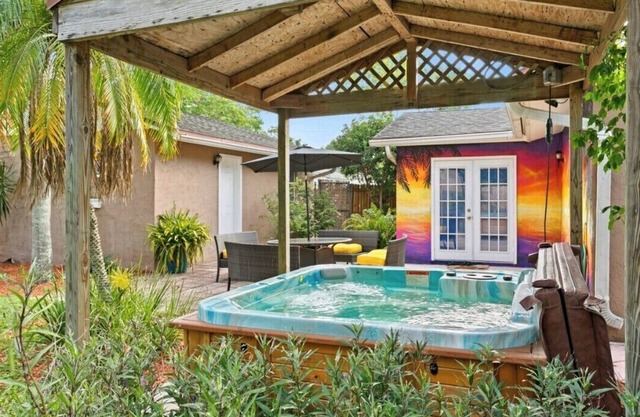 The Sunshine Sanctuary with Hot Tub, Game Room and Fire Pit