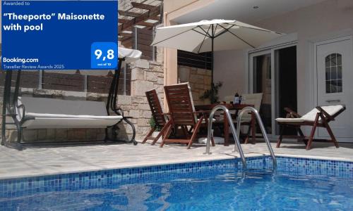 “Theeporto” Maisonette with pool