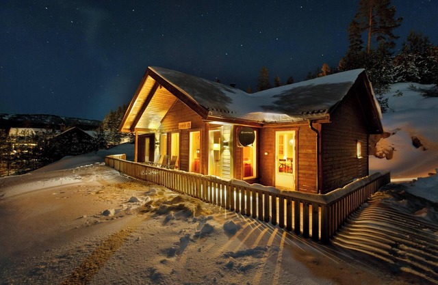 This Norwegian cabin is aptly named 'Solstråle'; enjoy the view and the sunlight in the house.