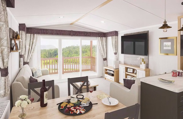 Three bedroom caravan, sleeping six people, perfect for relaxing by the coast.