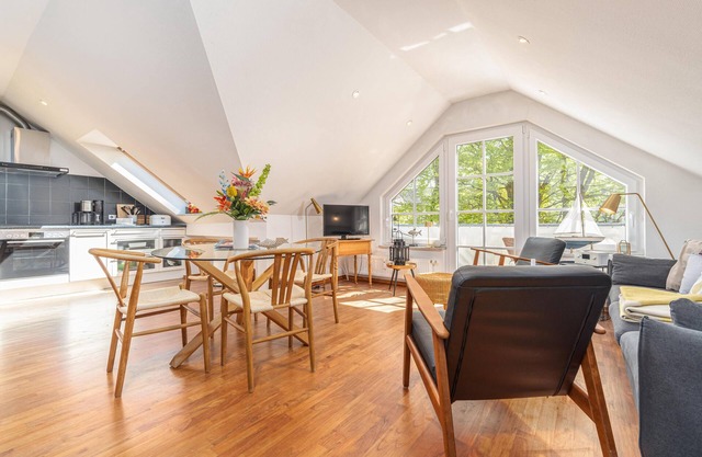 Top floor apartment TH-07 in the tower house in the Baltic seaside resort of Wustrow