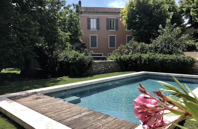 Town house with swimming pool and private garden