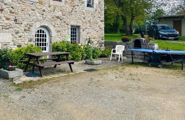 Traditional Breton house near the sea