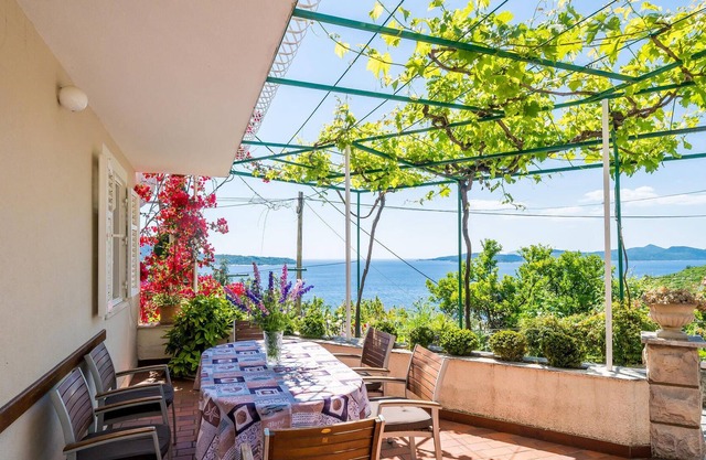 Traditional house in Trsten, an idyllic place near Dubrovnik.