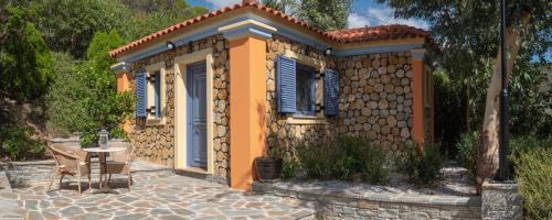 Traditional stone house by the sea.