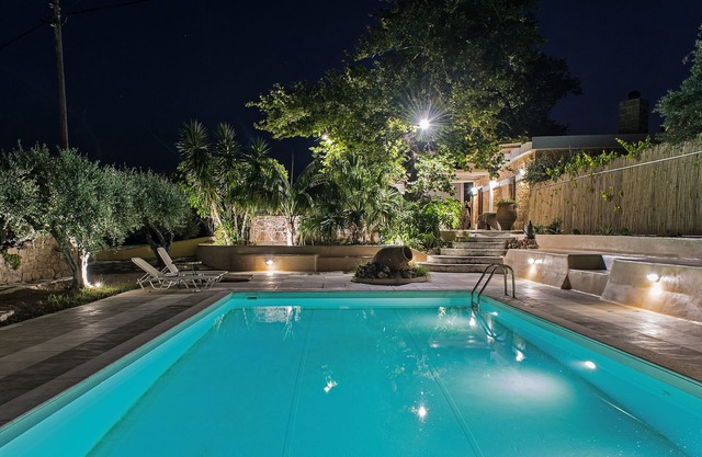Traditional Wood-Stone Villa With A Pool In Crete
