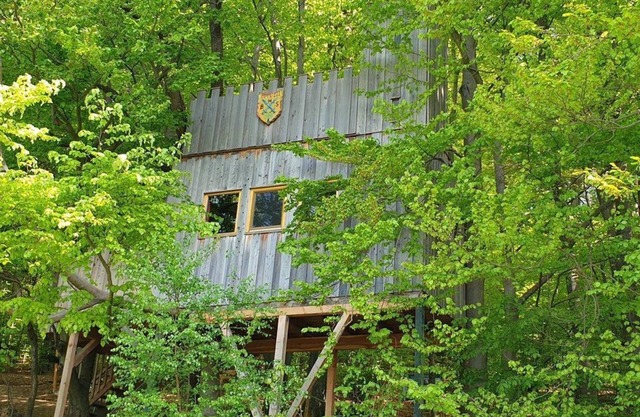 Tree house castle, living/bedroom - Baumhaushotel Solling