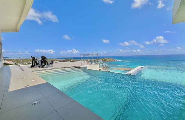 Tropical modern villa with stunning sea views