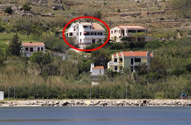 Two bedroom apartment with terrace and sea view Pag (A-6290-a)