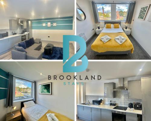 Two Bedroom Flat by Brookland Stays Serviced Accommodation Short Lets Leeds with Free WiFi