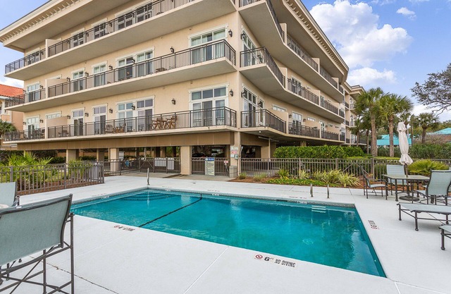Two bedroom ocean view condominium with community pool.